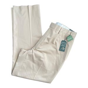 Orvis NWT 100% Cotton Men's Khaki Dress Slacks Pants Size 36x32